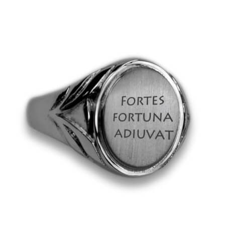 Signet ring made of stainless steel with an oval engraving surface and your desired engravingl