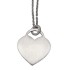 Heart shaped silver pendant, 18x19mm