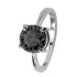 Sterling silver ring with round zirconia