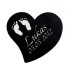 Heart-shaped accessory element PVD coated GROSS to insert into our item LAS-RDL