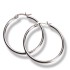 Round stainless steel ear hoops