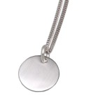 Round pendant in sterling silver, diameter 15 bis 30 mmmm