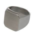 Signet ring made of 925 silver with a square engraving area 19.6x18mm